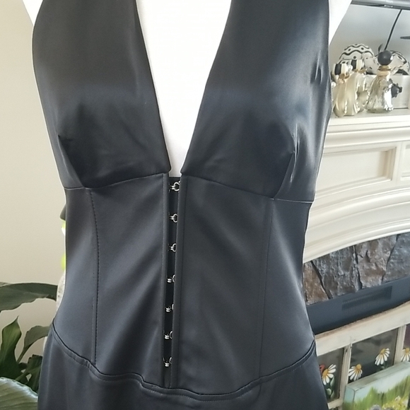 Laundry By Shelli Segal Black Backless Dress - Picture 2 of 4